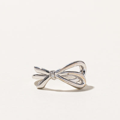 Diamond Bow Ring | 0.04ctw | SZ 6.75 |