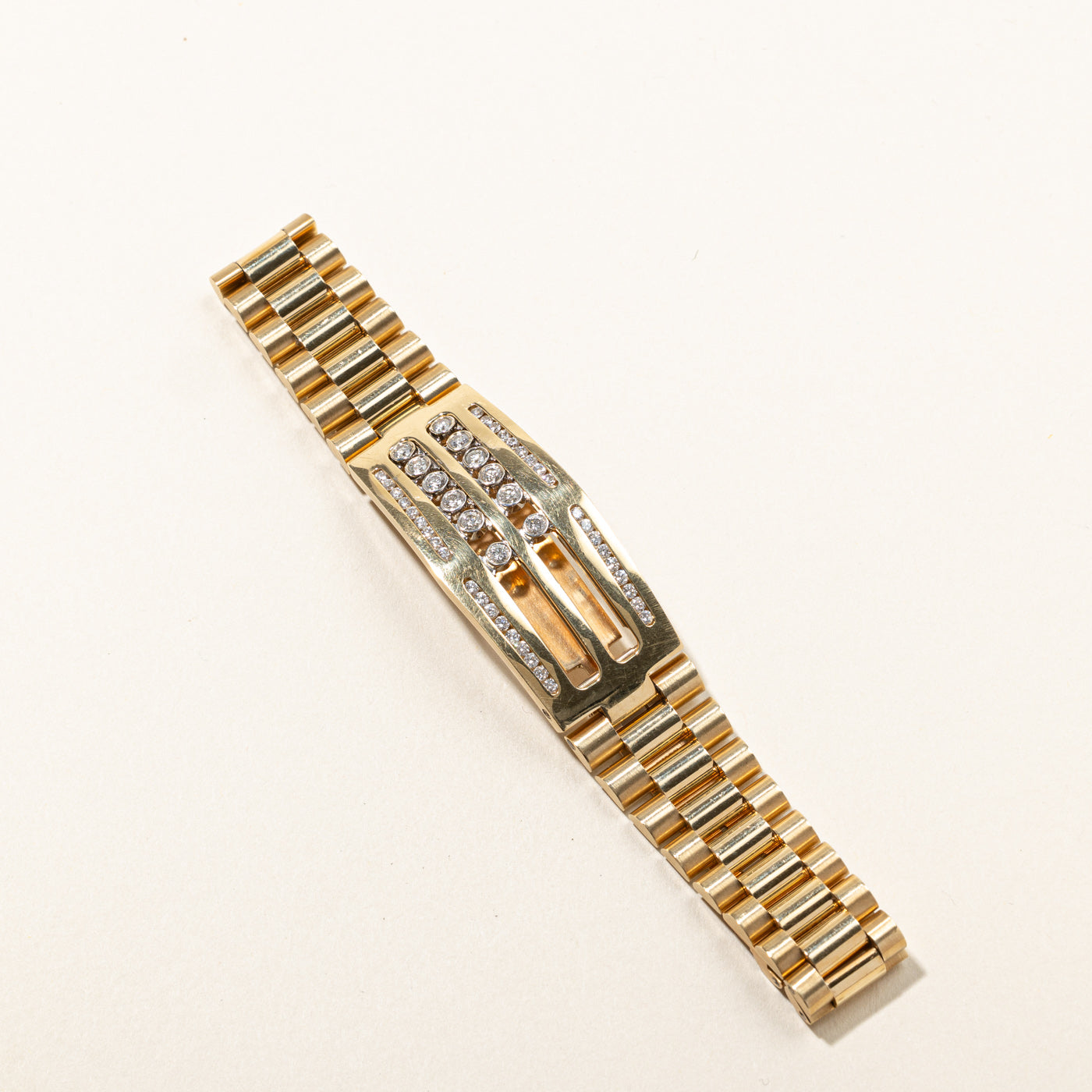 Italian Moving Diamond Watch Strap Bracelet | 2.28ctw | 8.5"|