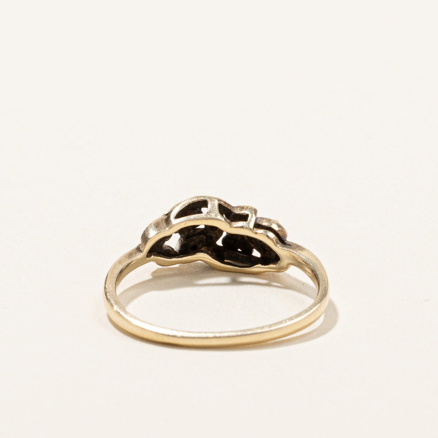 Two Tone Gold Diamond Ring | 0.04ctw | SZ 6.5 |