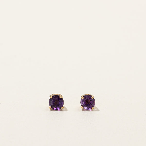 Amethyst Stud Earrings | 0.80ctw |