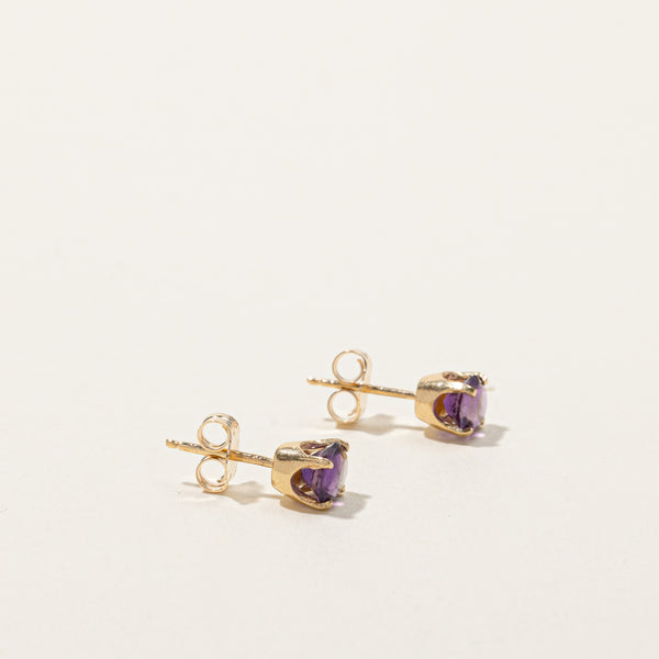 Amethyst Stud Earrings | 0.80ctw |