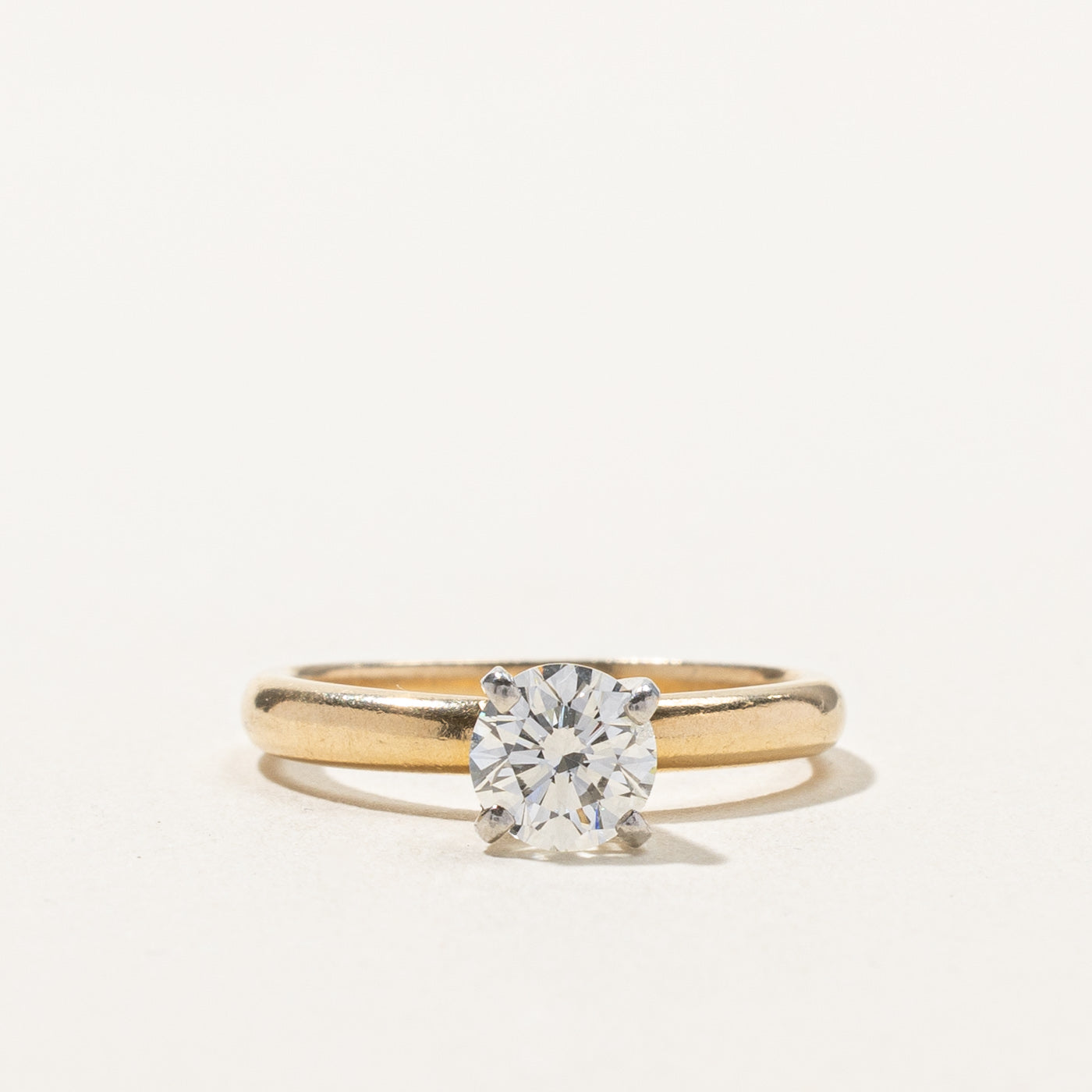 High Set Diamond Engagement Ring | 0.71ct I1 F/G | SZ 4.5 |