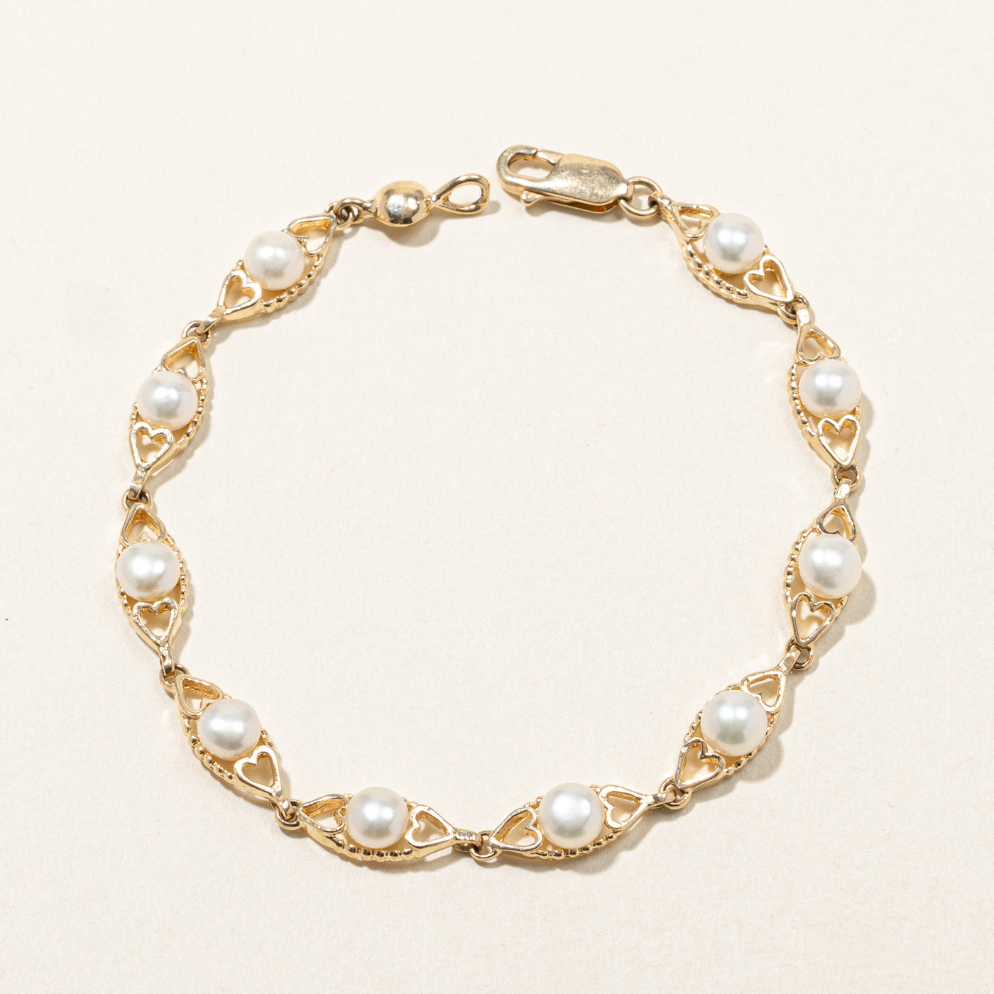 Pearl Chain Bracelet |7" |