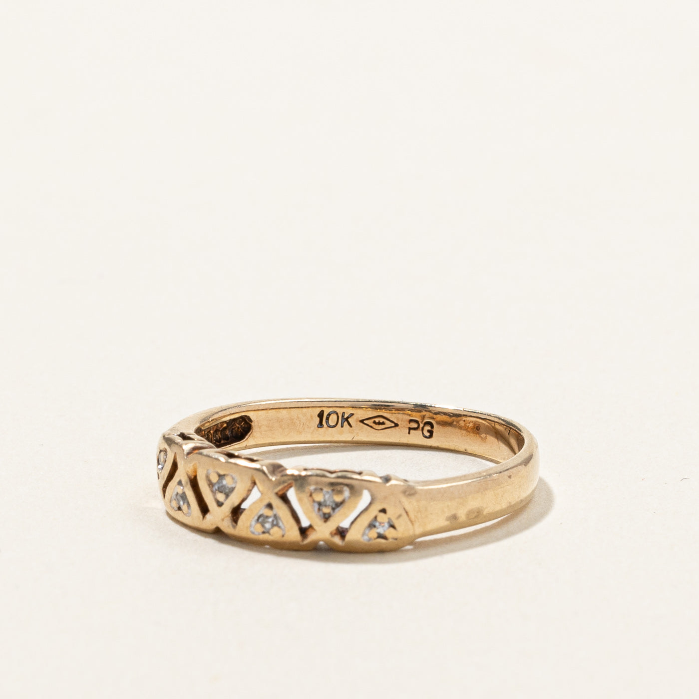 Diamond Textured Band | 0.03ctw | SZ 5.75 |