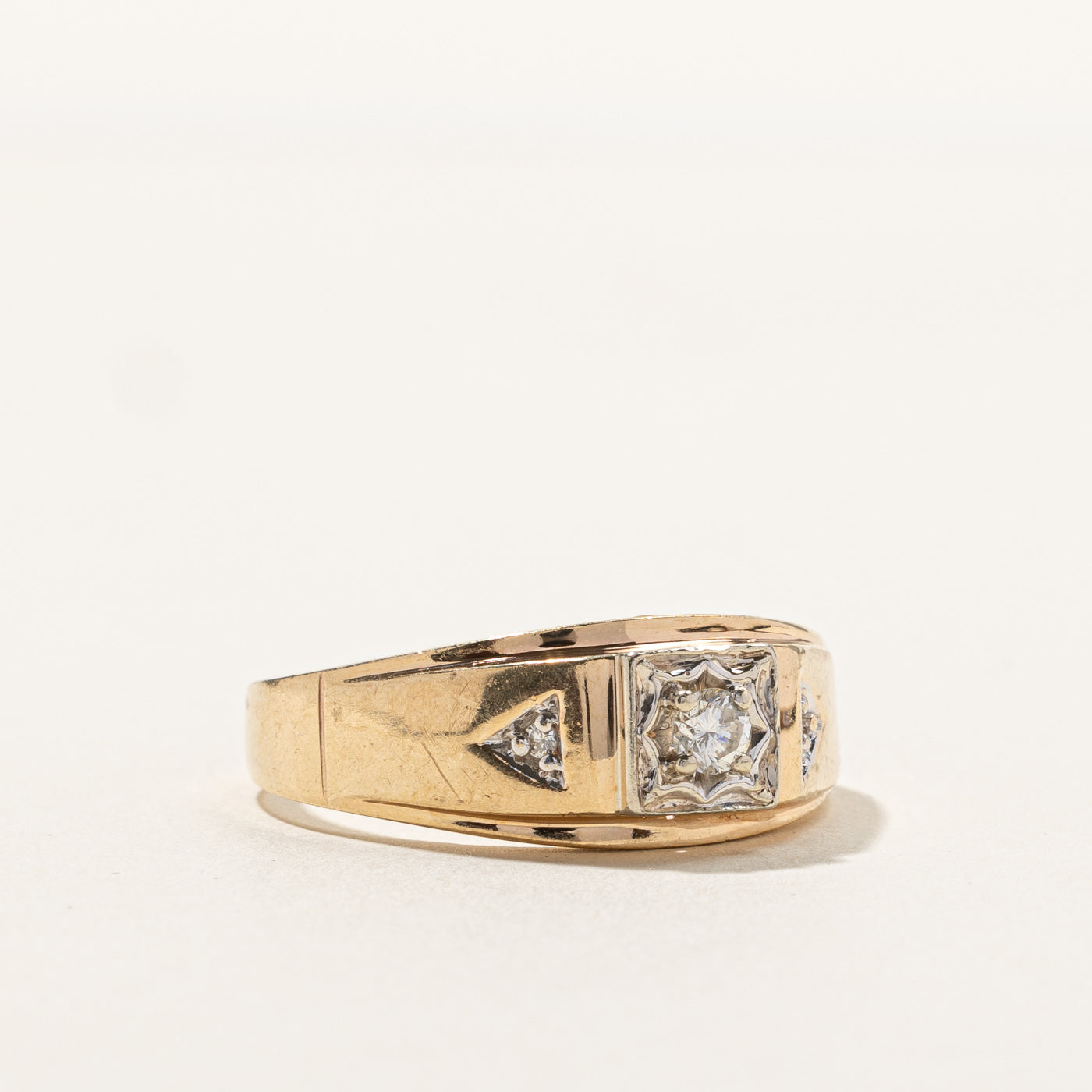 Claw Set Diamond Ring | 0.19ctw | SZ 13.5 |