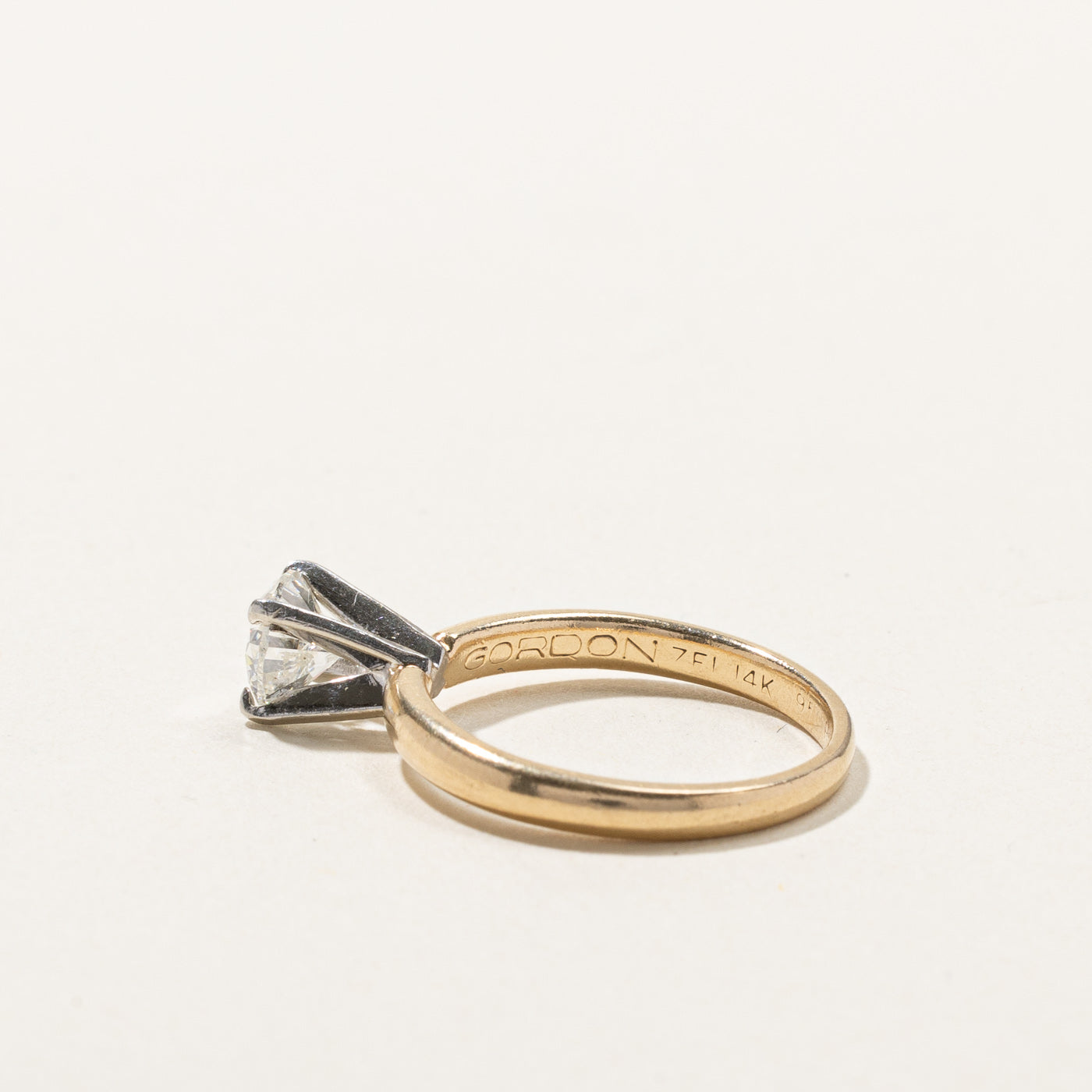 High Set Diamond Engagement Ring | 0.71ct I1 F/G | SZ 4.5 |