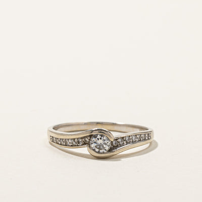 Semi Bezel Diamond Ring | 0.43ctw | SZ 7.5 |