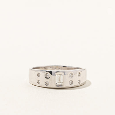 Flush Set Multi Cut Diamond Band | 0.36ctw | SZ 6.5 |