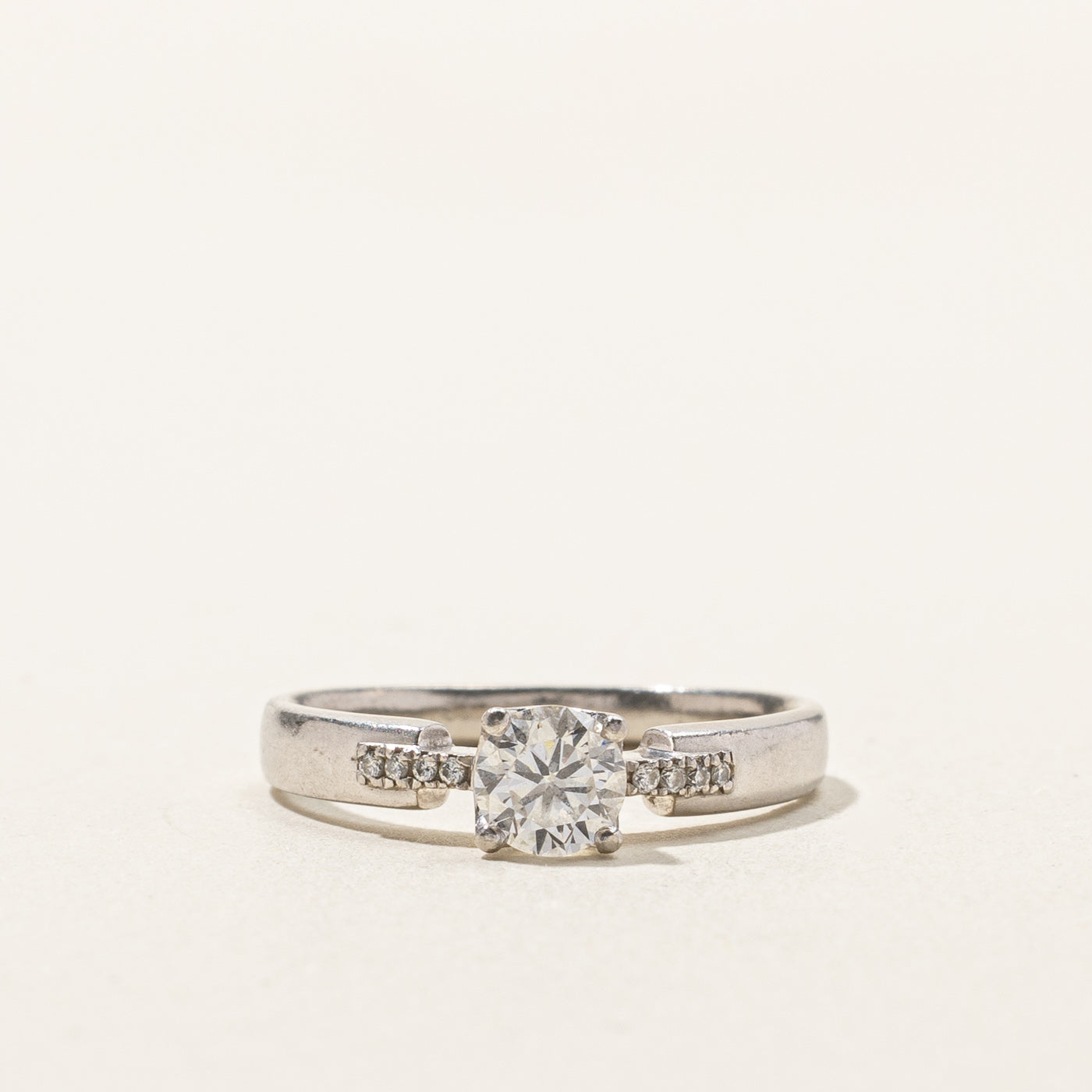 Solitaire with Accents Diamond Ring | 0.28ctw | SZ 3.5 |