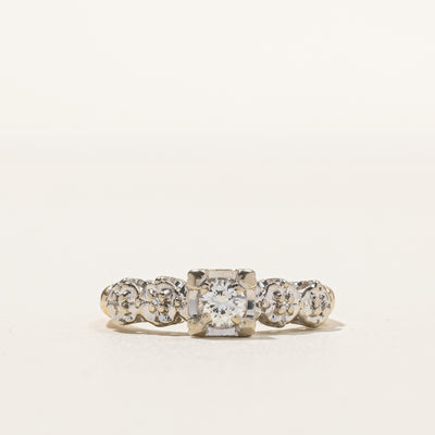 Vintage Diamond Ring | 0.21ctw | SZ 6 |