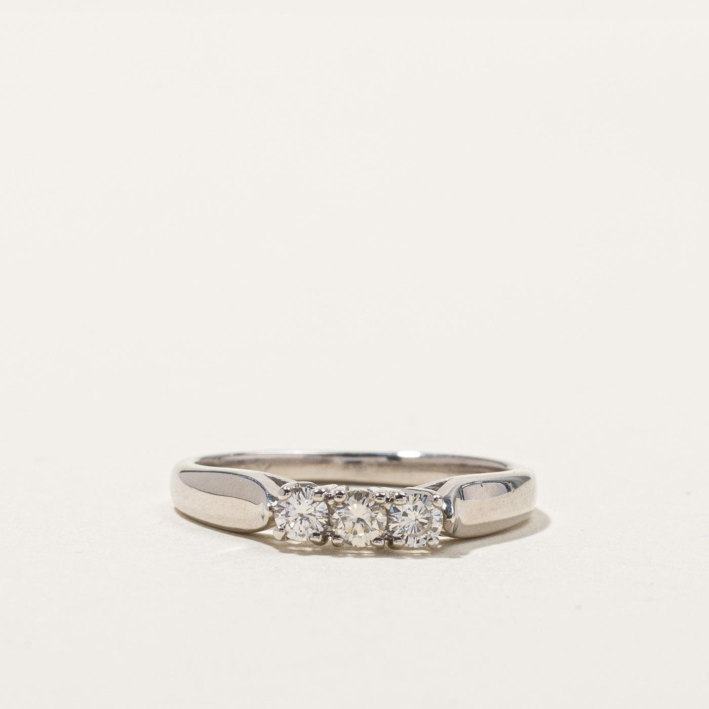 Three Stone Diamond Ring | 0.22ctw | SZ 6.25 |