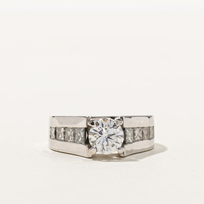 High Set Diamond Engagement Ring | 1.04ct VS1/VS2 F/G, 1.00ctw | SZ 6.25 |