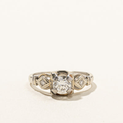 Vintage Three Stone Diamond Ring | 0.59ctw | SZ 5.5 |