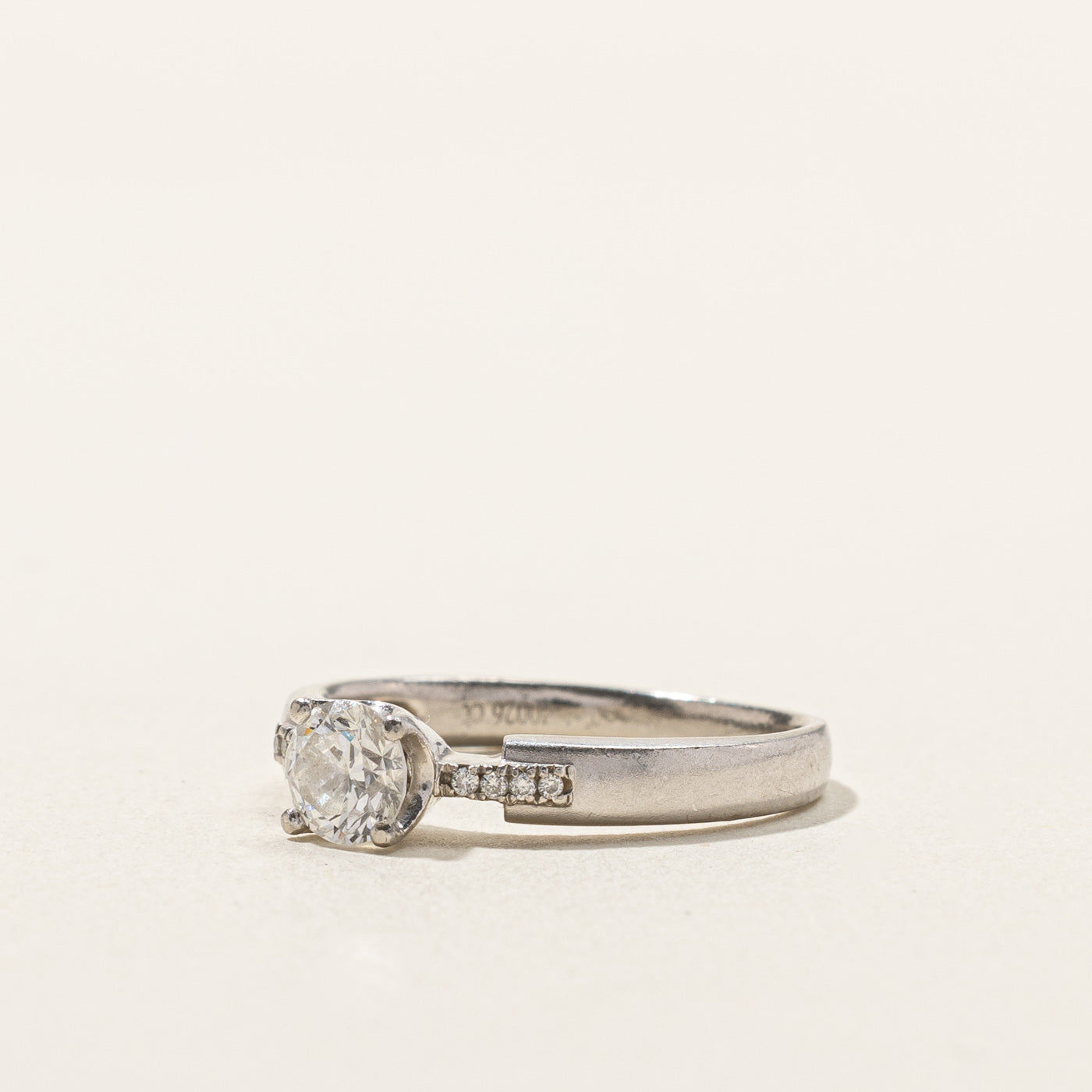 Solitaire with Accents Diamond Ring | 0.28ctw | SZ 3.5 |