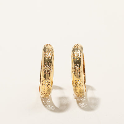Textured Hoop Earrings