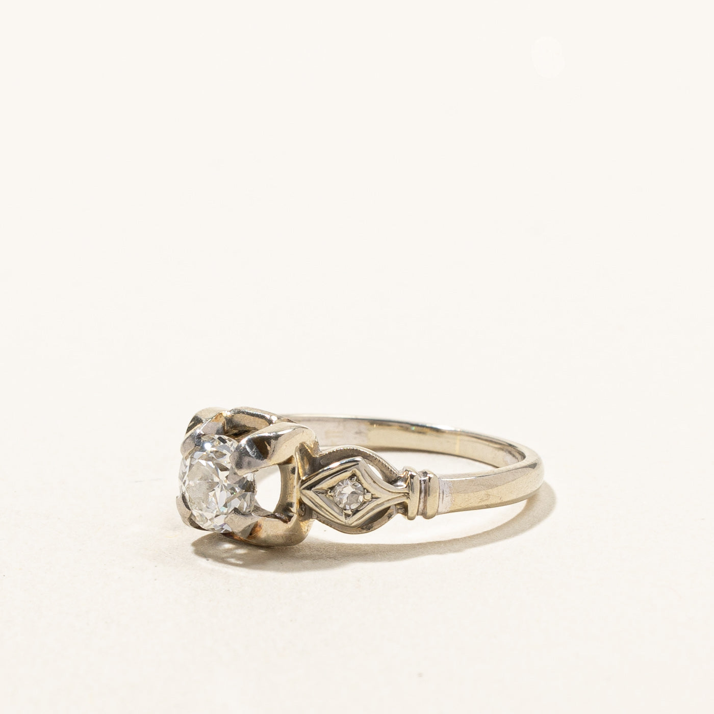 Vintage Three Stone Diamond Ring | 0.59ctw | SZ 5.5 |