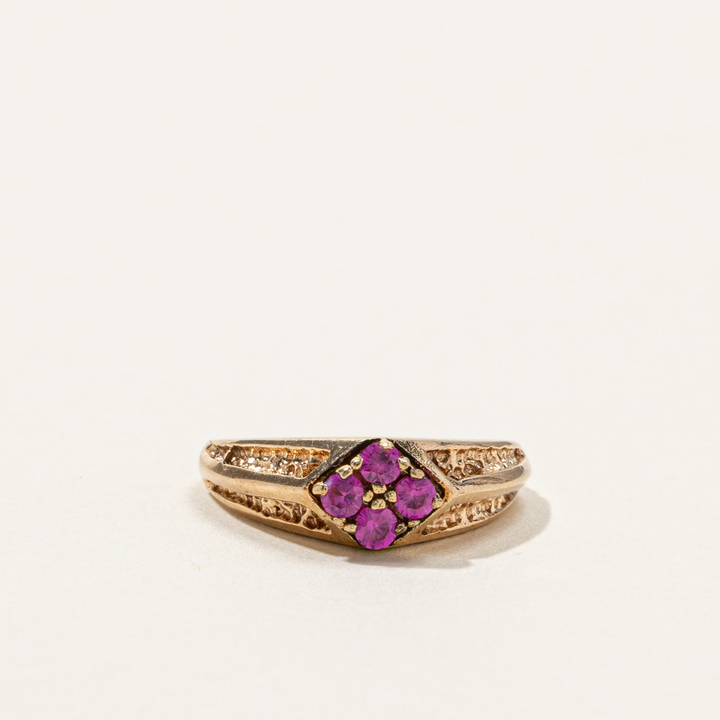Synthetic Ruby Ring | 0.16ctw | SZ 2.25 |