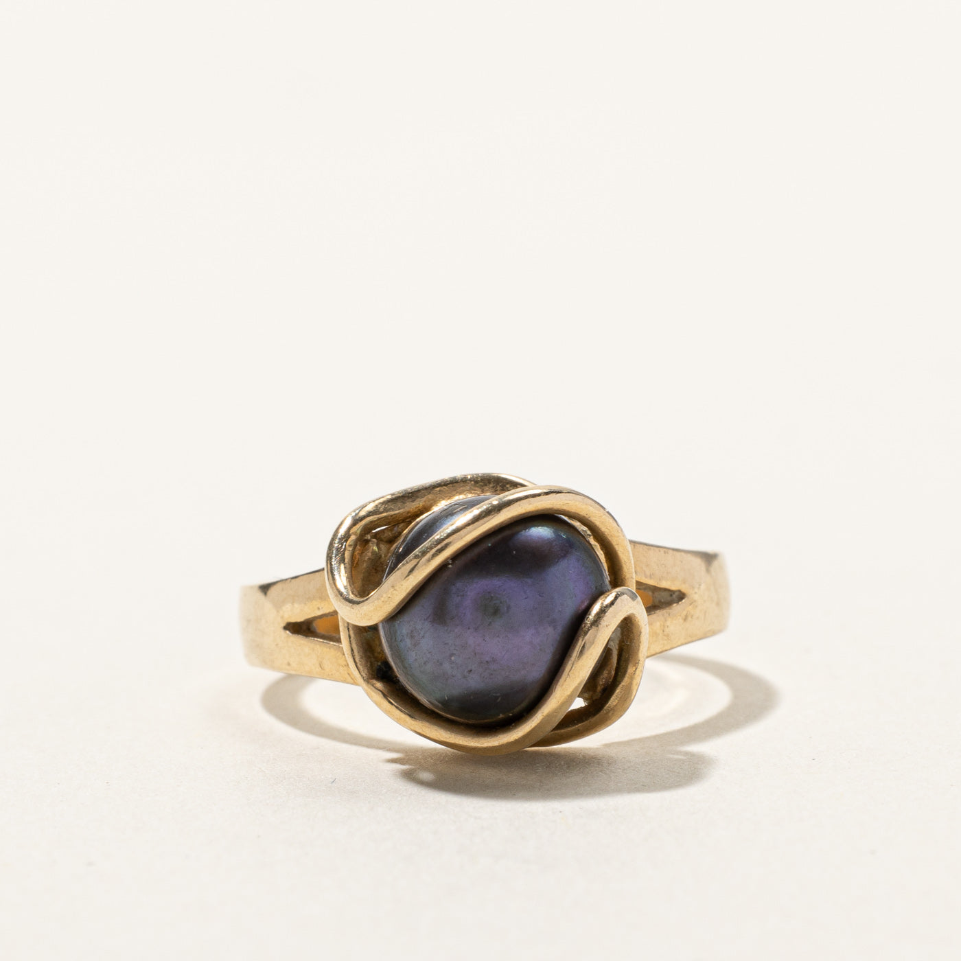 Wrapped Black Pearl Ring | SZ 6.5 |