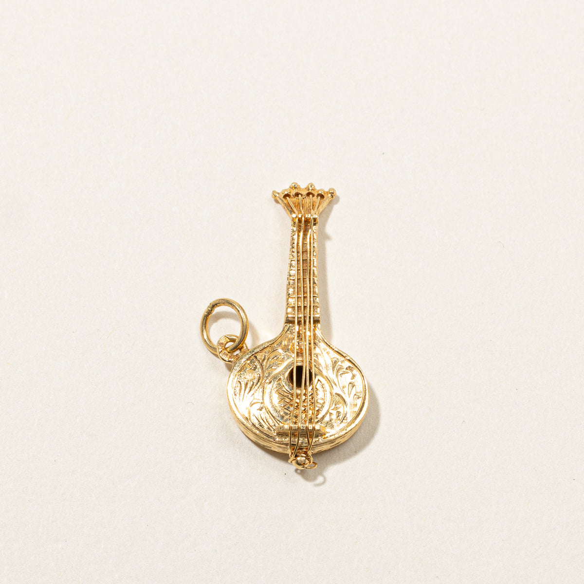 Gold Cello Pendant