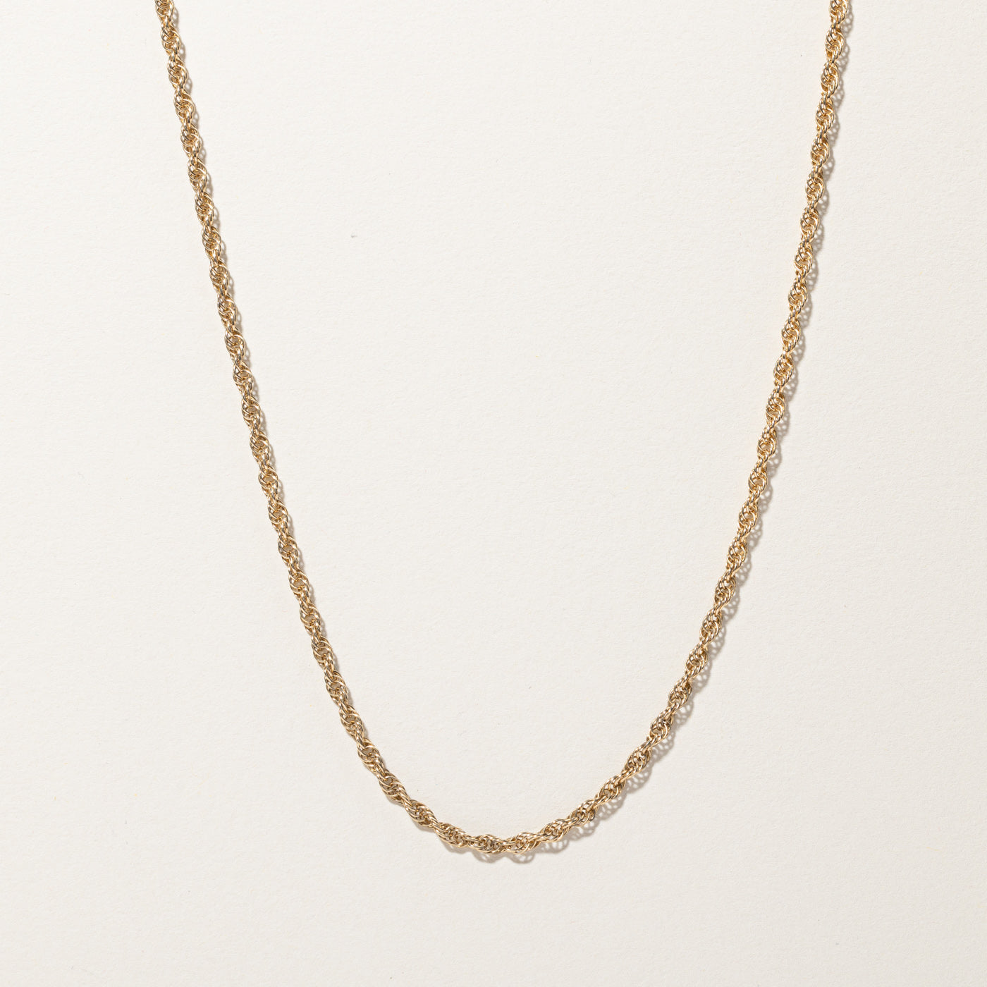 Yellow Gold Rope Chain | 16"|