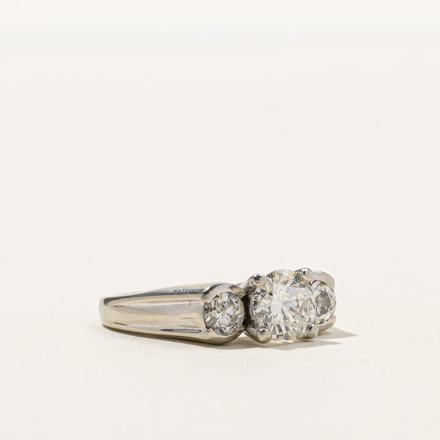 Three Stone Diamond Engagement Ring | 1.46ctw | SZ 6 |