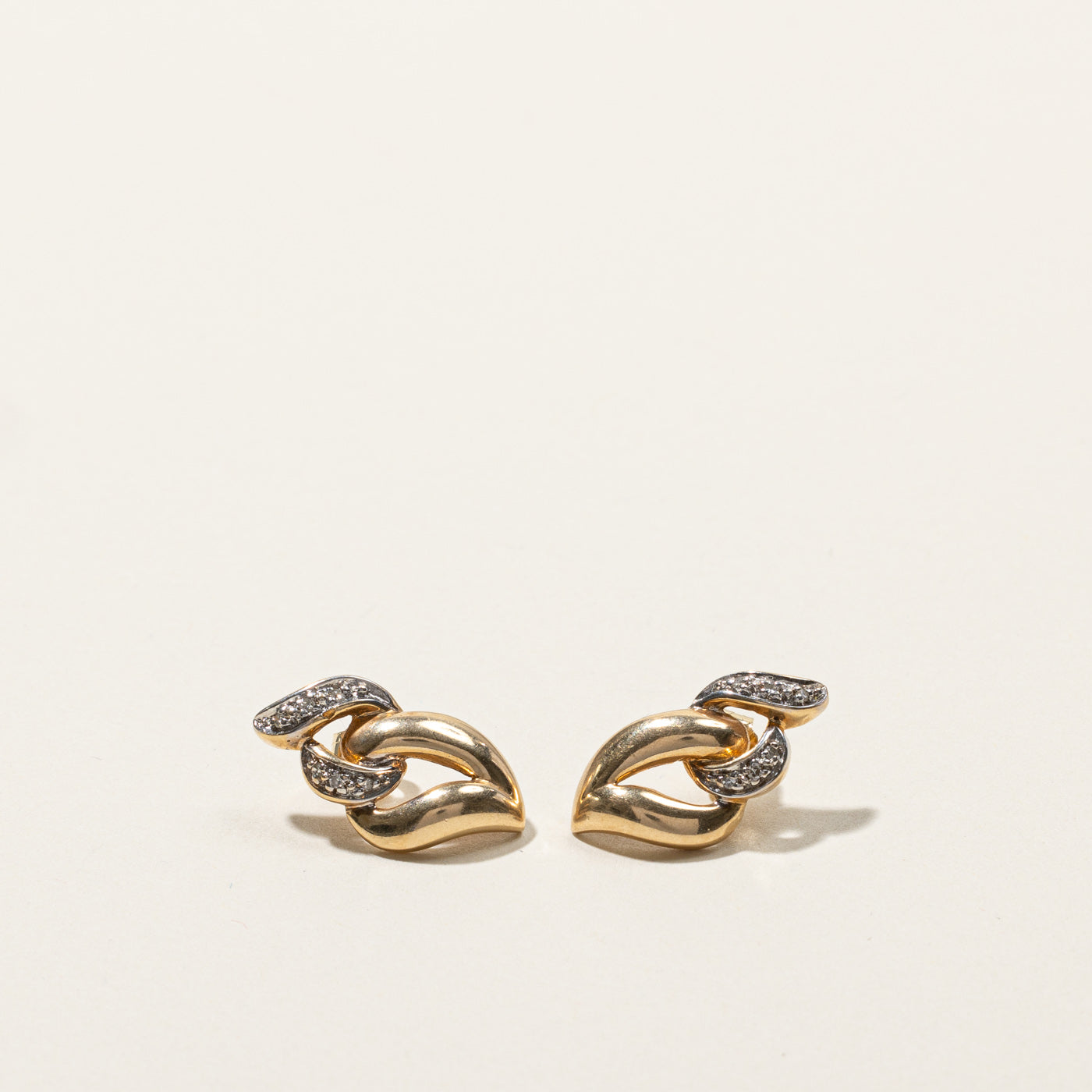 Diamond Interlocking Earrings | 0.03ctw |
