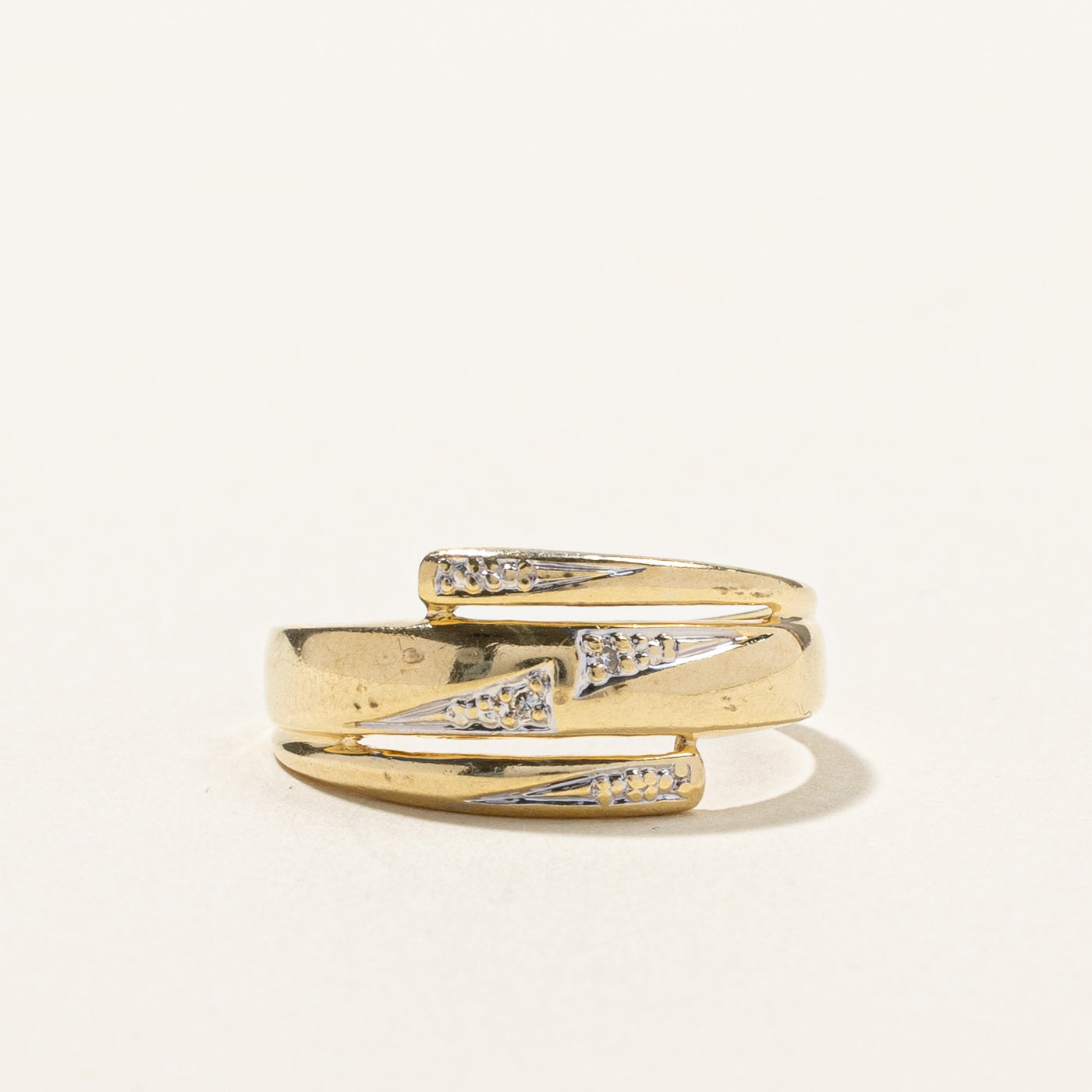 Bypass Diamond Ring | 0.02ctw | SZ 6 |