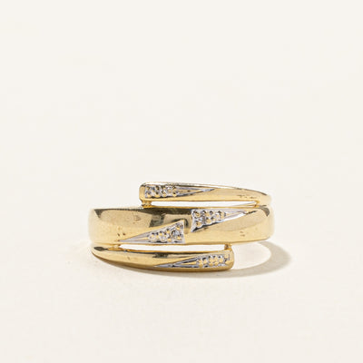 Bypass Diamond Ring | 0.02ctw | SZ 6 |