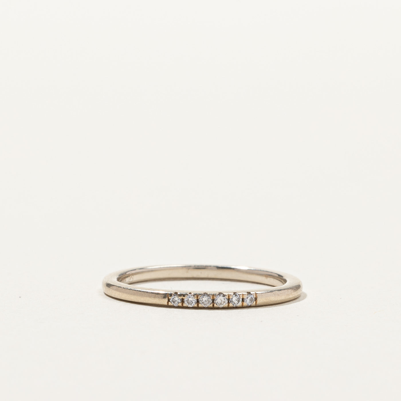 Pave Set Diamond Wedding Band | 0.06ctw | SZ 5 |