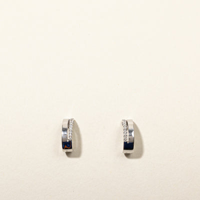 Diamond Semi Huggie Earrings | 0.12ctw |