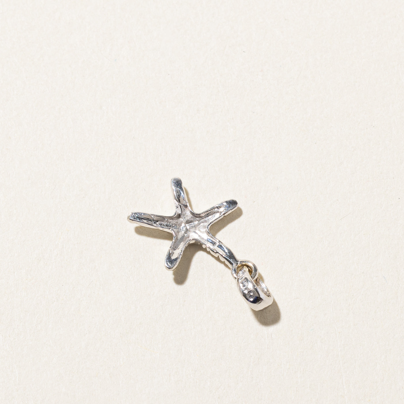 Starfish White Gold Pendant