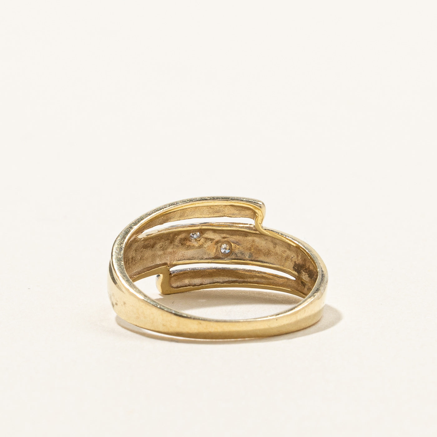 Bypass Diamond Ring | 0.02ctw | SZ 6 |