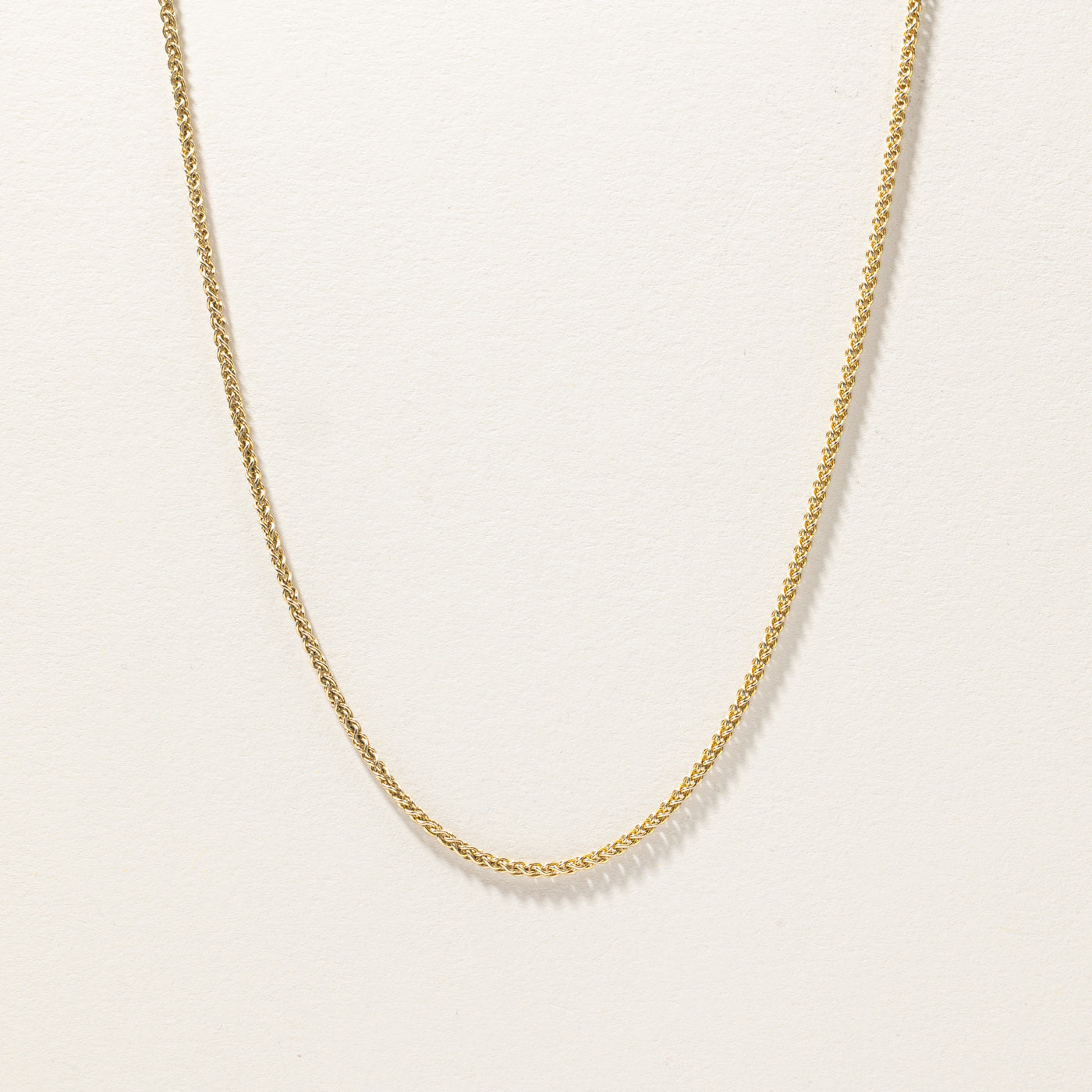 Yellow Gold Wheat Chain | 18"|