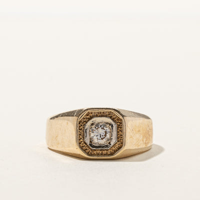 Diamond Solid Gold Ring | 0.32ct | SZ 10 |