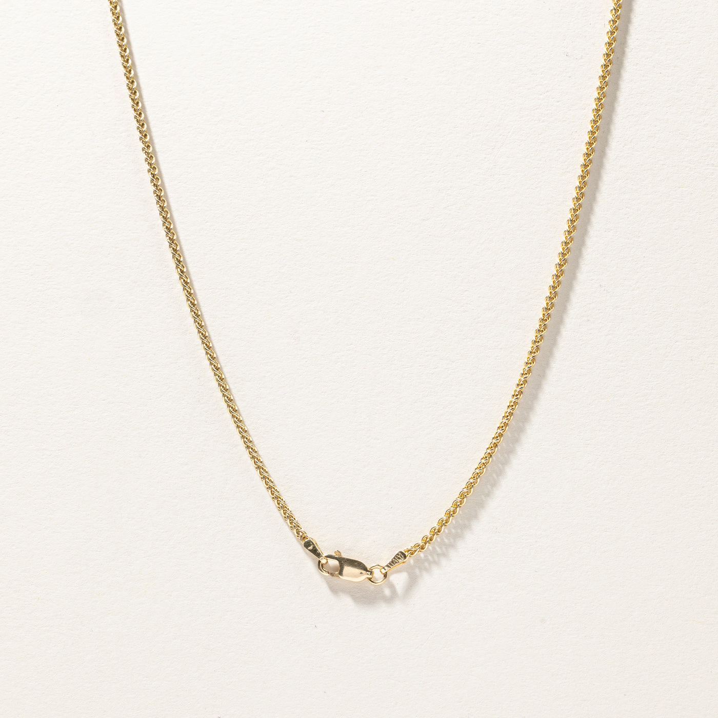 Yellow Gold Wheat Chain | 18"|