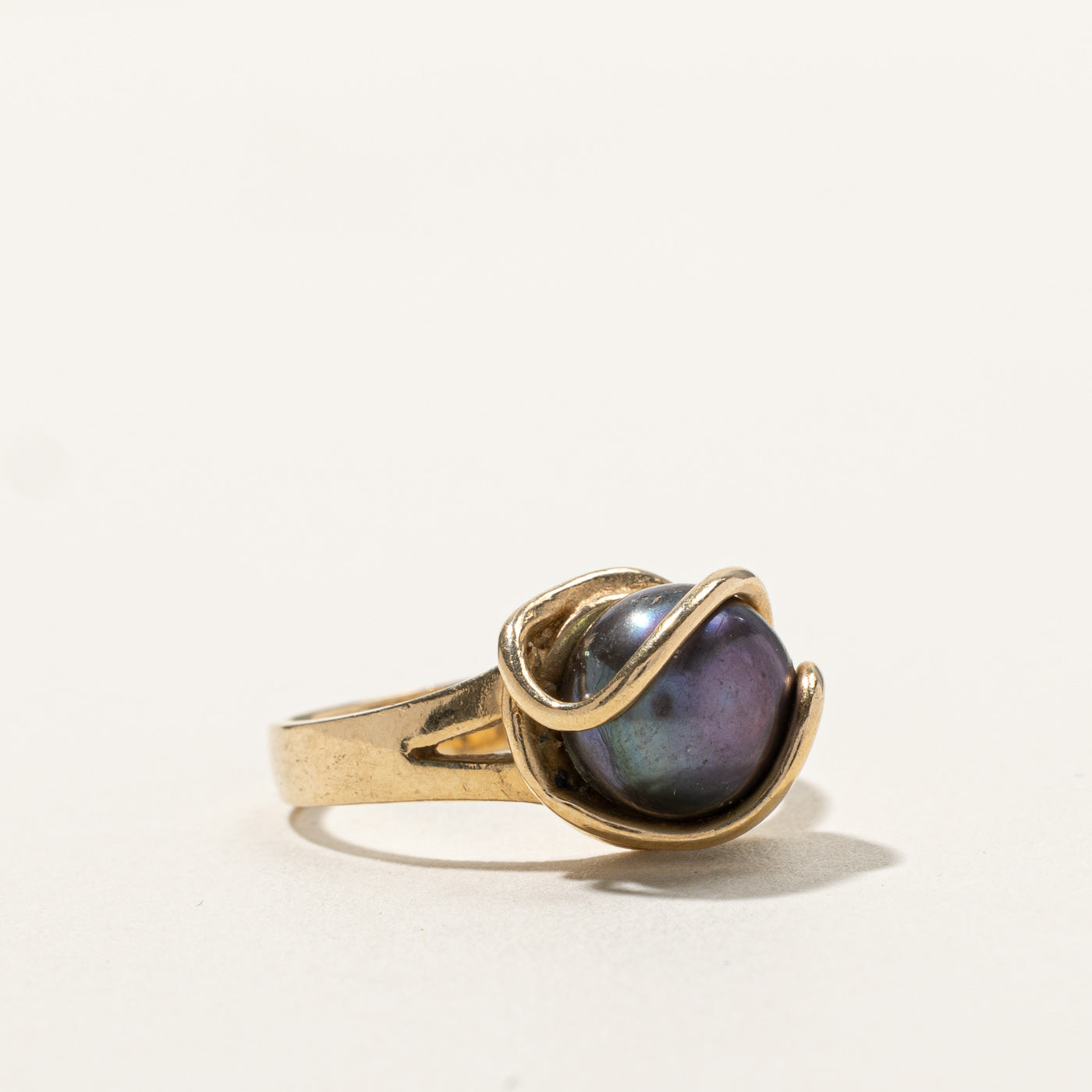 Wrapped Black Pearl Ring | SZ 6.5 |