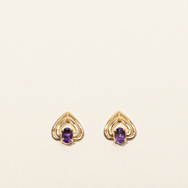 Amethyst Earrings | 0.70ctw |