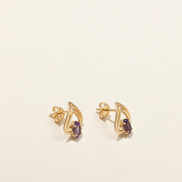 Amethyst Earrings | 0.70ctw |