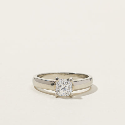 GIA Certified Princess Cut Diamond Engagement Ring | 1.00ct VVS1 D | SZ 6.75 |