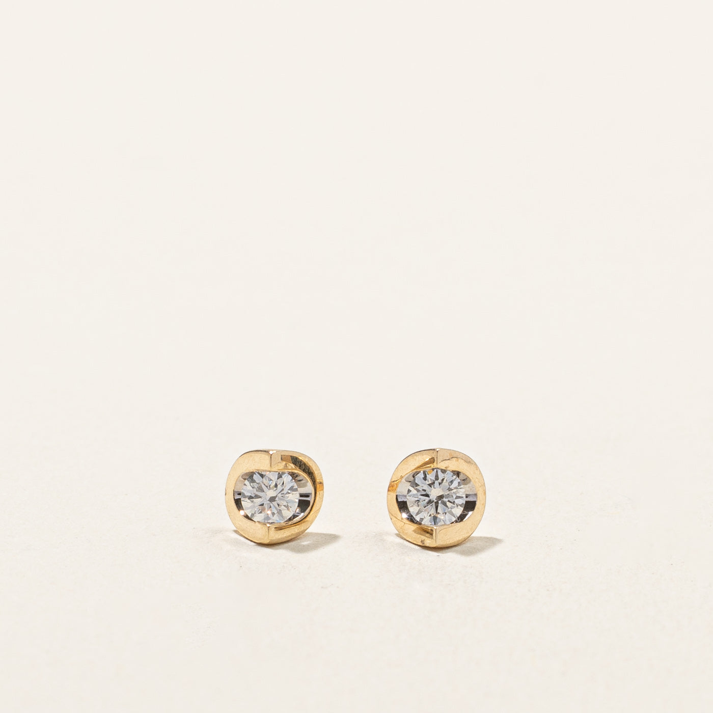 Tension Set Diamond Stud Earrings | 0.20ct |