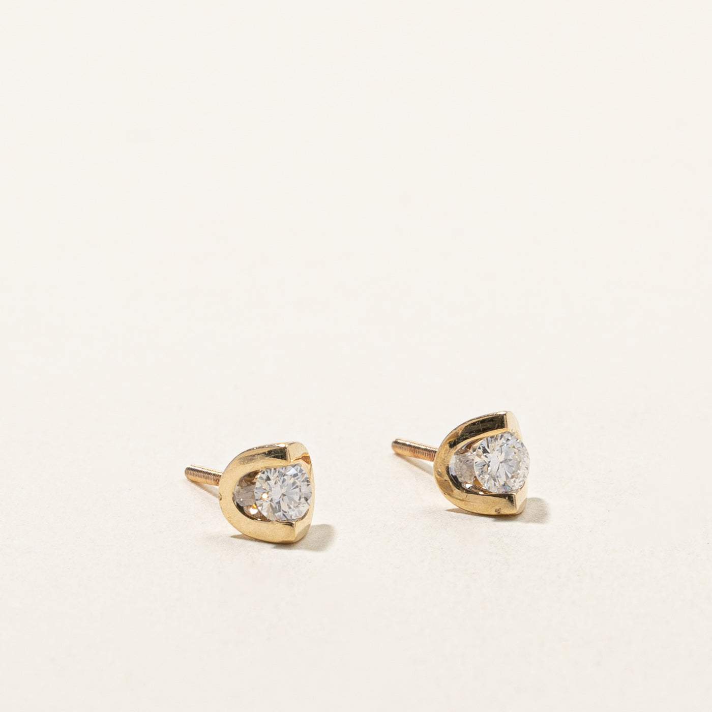 Tension Set Diamond Stud Earrings | 0.20ct |