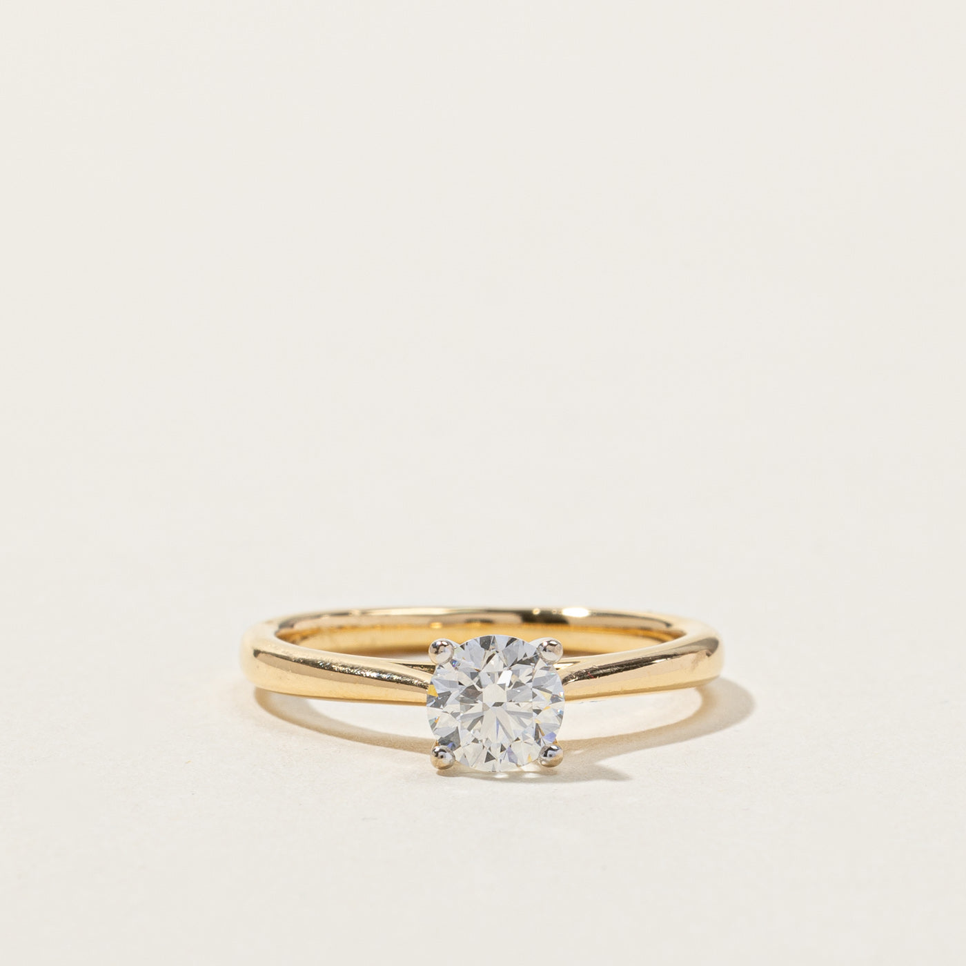 GIA Certified Solitaire Diamond Engagement Ring | 0.54ct VS2 F | SZ 5 |