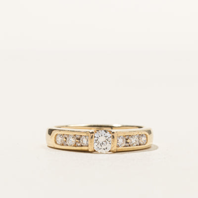 Channel Set Diamond Engagement Ring | 0.53ctw | SZ 5.5 |