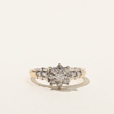 Cluster Set Diamond Halo Ring | 0.31ctw | SZ 7 |