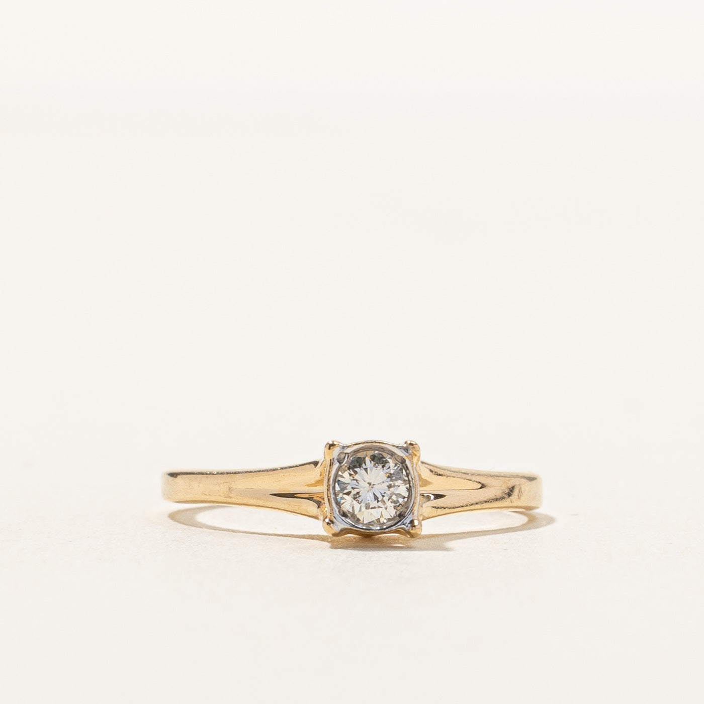 Solitaire Diamond Ring | 0.18ct | SZ 4 |