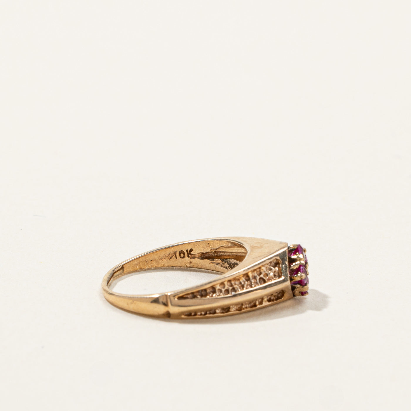 Synthetic Ruby Ring | 0.16ctw | SZ 2.25 |