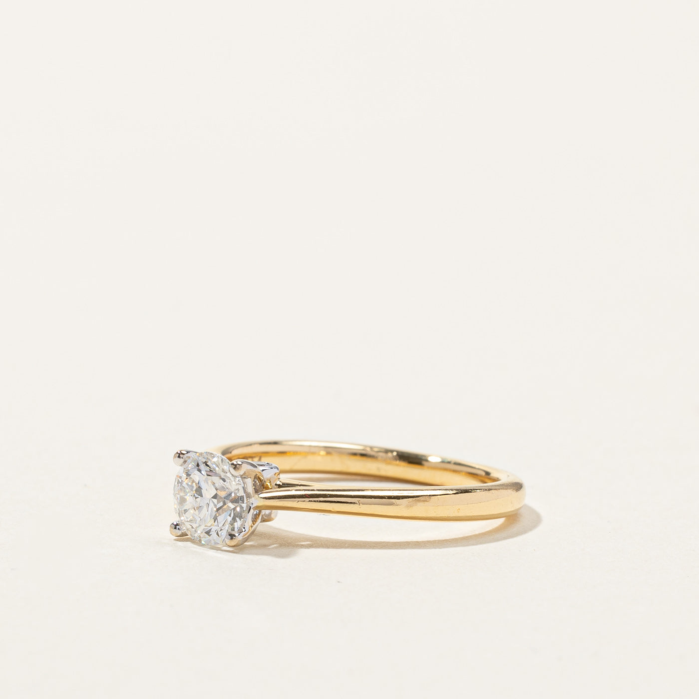 GIA Certified Solitaire Diamond Engagement Ring | 0.54ct VS2 F | SZ 5 |