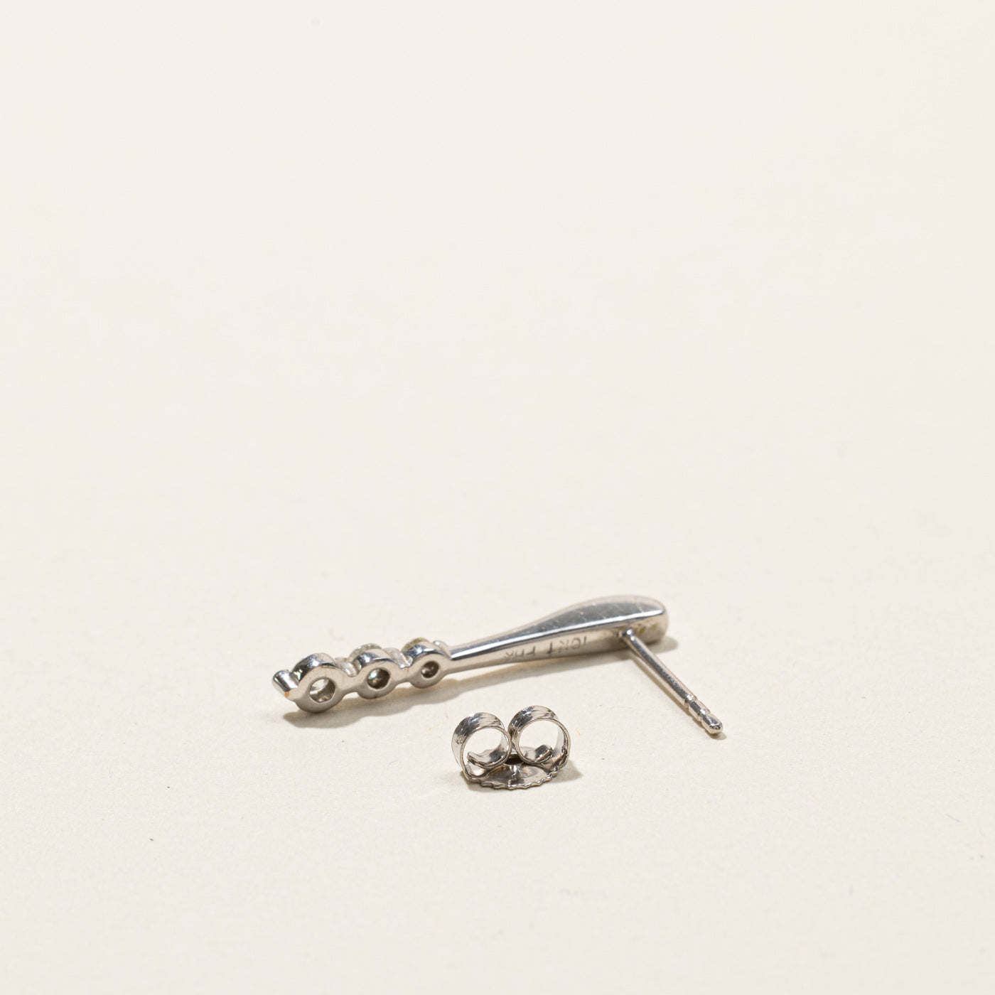 Three Stone Diamond Hanging Earrings | 0.20ctw |
