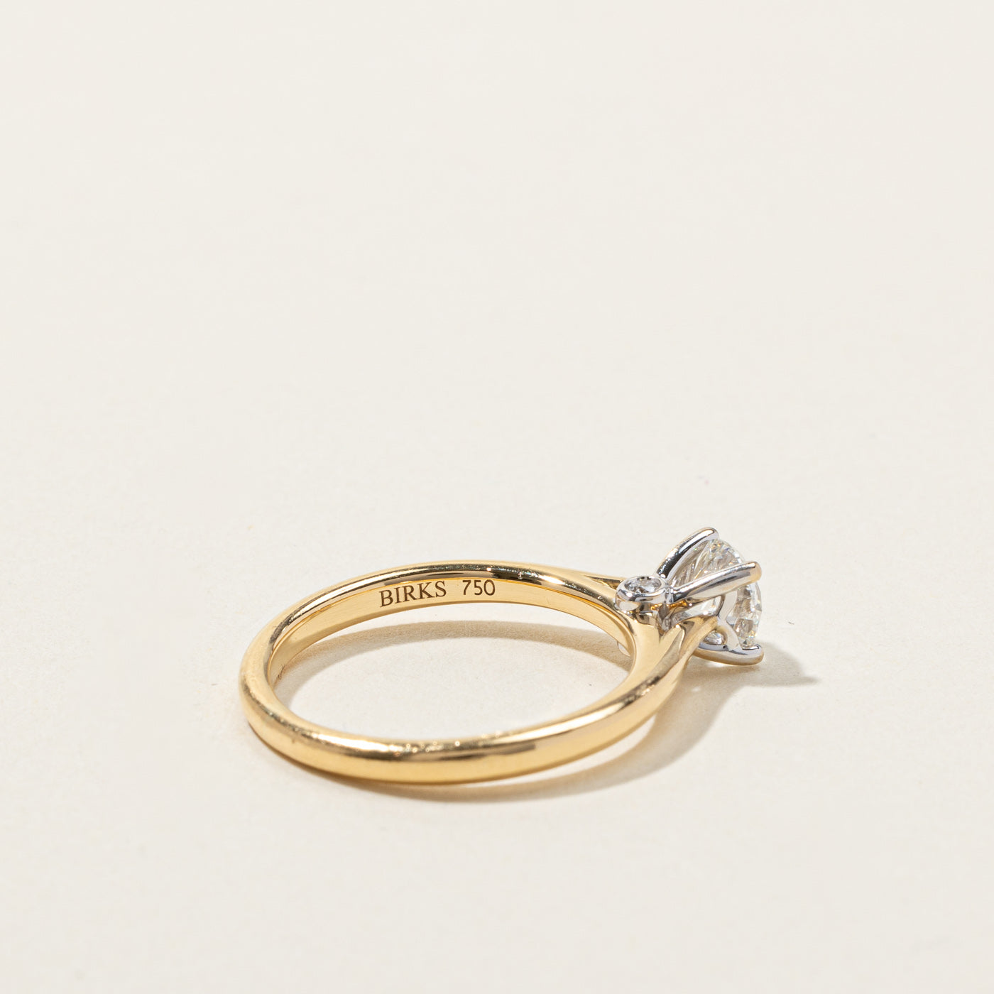 GIA Certified Solitaire Diamond Engagement Ring | 0.54ct VS2 F | SZ 5 |