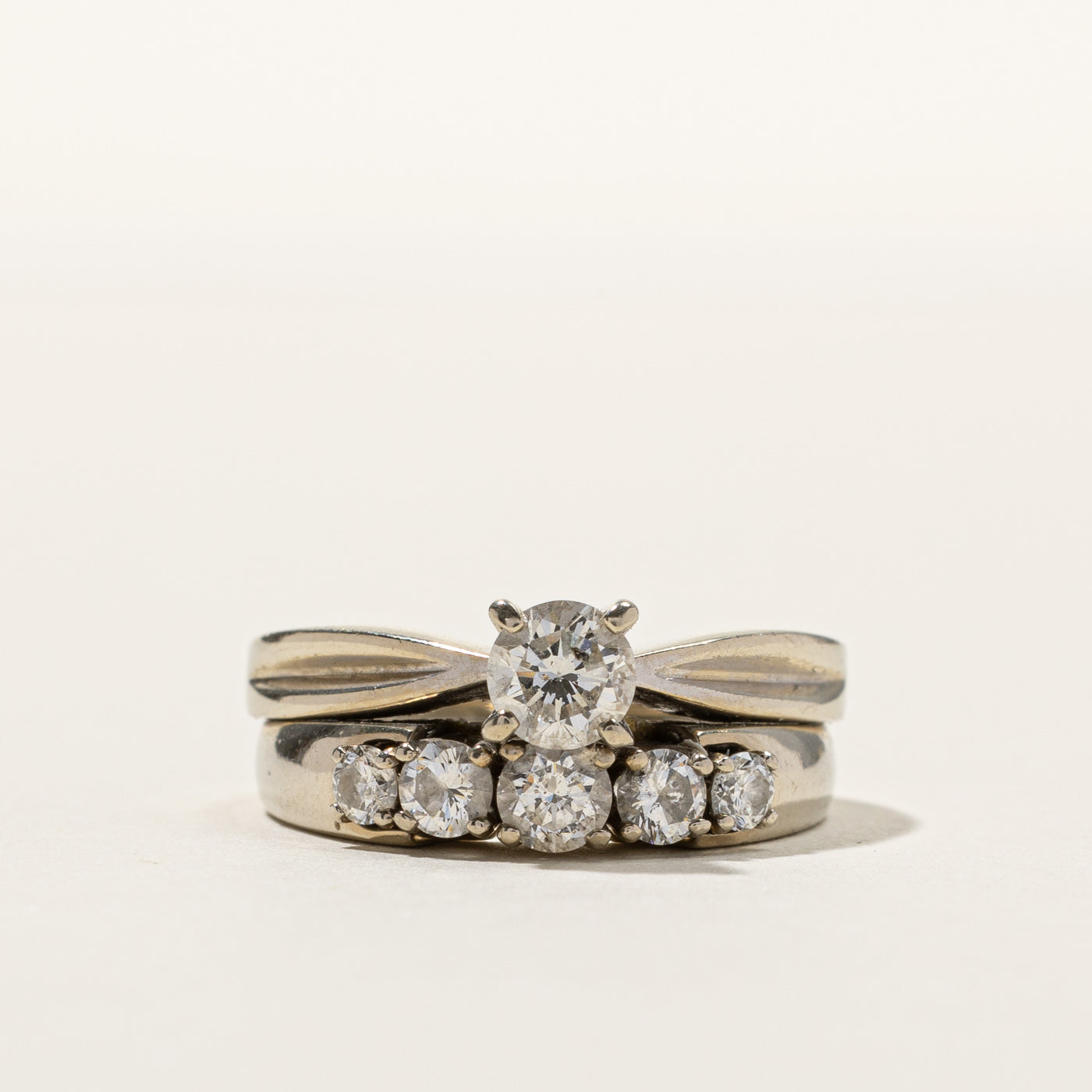 Alliance sertie de diamants | 0,83 ct | Taille 5,25 | 